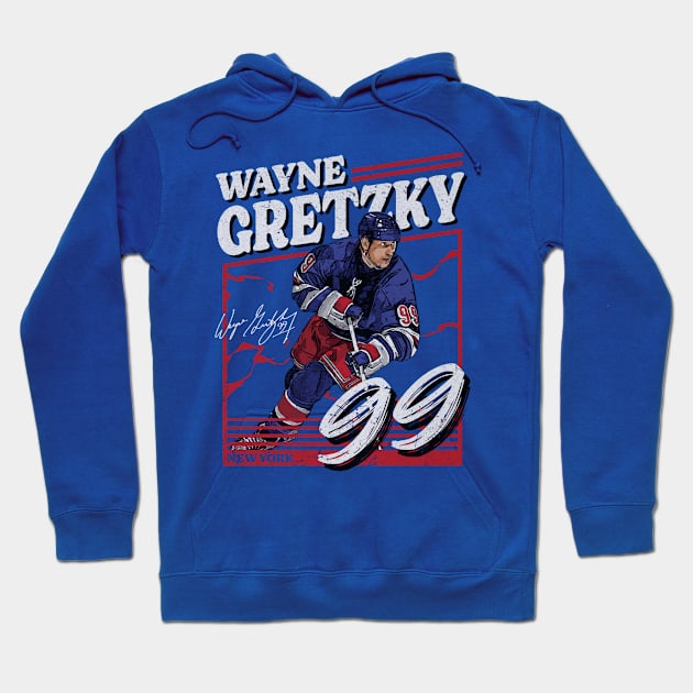 Wayne Gretzky New York R Power Hoodie by lavonneroberson